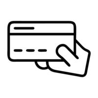 Debit card payment icon with modern design isolated on white background vector