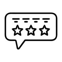 Customer reviews icon with speech bubble design isolated on white background vector