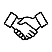 Influencer content collaboration icon with handshake and creative design on white background vector