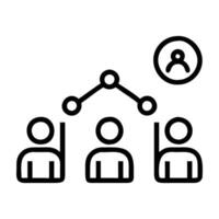 Audience Insights Demographics Chart Icon vector