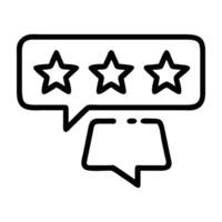 Customer review and star rating icon with feedback design isolated on white background vector