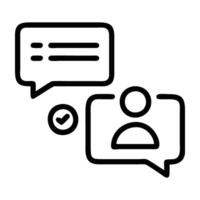 Direct messaging campaign icon with chat and notification design isolated on white background vector