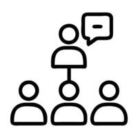 Group chat icon with multiple user icons design on white background vector