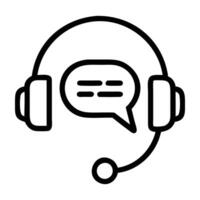 E commerce live chat support icon with message and head design isolated on white background vector