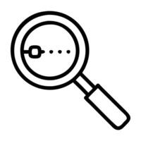 Search engine optimization icon with magnifying glass and clear design on white background vector