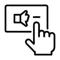Interactive poll icon with question mark and thumb design on white background vector