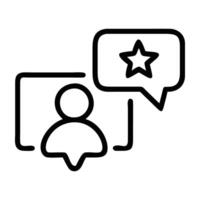 Personalized influencer outreach icon with message design isolated on white background vector