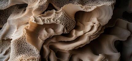 A close up of a rock with a lot of different shapes photo