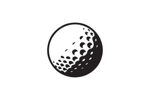 Golf ball icon illustration vector
