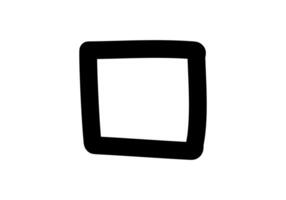 Simple black and white checkbox icon design vector