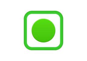 Green checkbox icon with white background vector