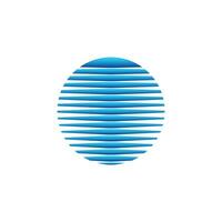 Retro eighties style sun with geometric circle design vector