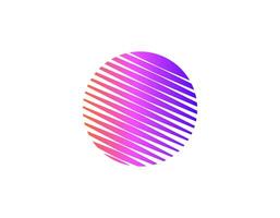 Retro sun design with eighties-inspired geometric circle vector