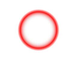 Bright red gradient circle with soft glow effect vector