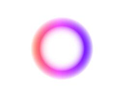 Colorful gradient circle with soft glow effect vector