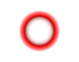 Glowing red circle with soft halo effect vector