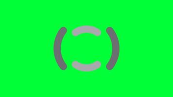 Circle Loading Animation. 2d Animation 4K. Transparent Background video