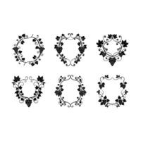 Retro Vine Border Illustration for Vintage Design Projects vector