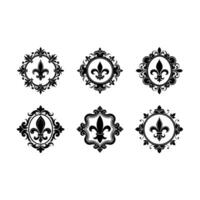 Elegant Fleur-de-Lis Frame Design for Print and Decoration vector
