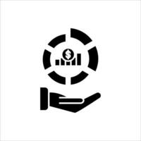 market share icon vector