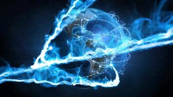 abstract internet concept with binary 4K Background video