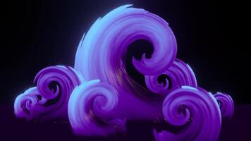 Spiral Wave 3d abstract element video
