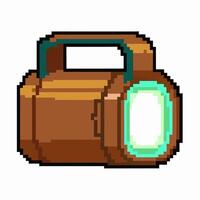 Retro Pixel Art Style Boombox Nostalgic 8 Bit Music Illustration vector