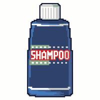Pixel Art Shampoo Bottle Illustration for Retro Digital Designs vector