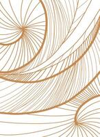 Abstract line art style background. Modern Japanese design. Outline hand drawn illustration. vector