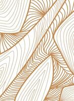 Abstract line art background. Modern simple Japanese design. Outline hand drawn illustration. vector