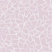 Water lily lotus flower colorful seamless pattern, background template, flat outline sketch drawing textile print, floral layout ornament. Botanical bloom natural pastel colour wrapping paper. vector