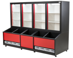 Retail display unit on a transparent background png
