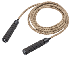 Beige jump rope on a transparent background png