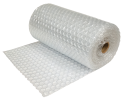 Roll of bubble wrap on a transparent background png
