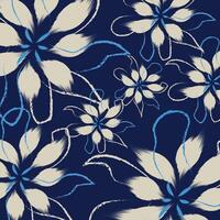 A seamless floral abstract flowers patterns, background, wallpapers, with blooming flowers mixed of solid and sketch-like strokes, creating a dynamic flowers ,illustration vector