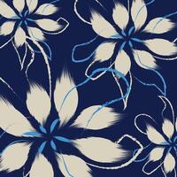 An abstract flowers of hand drawing pattern in traditional styles used for patterns, background, wallpapers, ,illustration vector