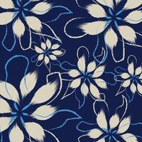 A seamless floral flowers abstract background with blooming flowers with a mix of solid and sketch-like strokes, creating a dynamic harmonious ,illustration vector