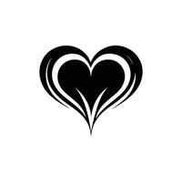 Abstract Heart Icon A Modern and Stylish Love Symbol vector