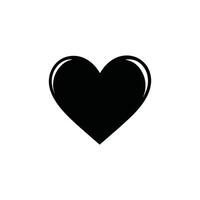 Minimalist Abstract Heart Icon A Sleek and Elegant Design vector