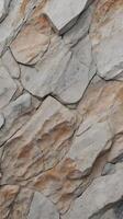 A macro photograph of speckled granite, focusing on its naturally formed patterns. photo