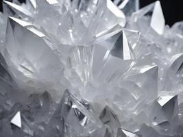 A finely detailed image capturing the sparkling reflections on big sugar crystals. photo