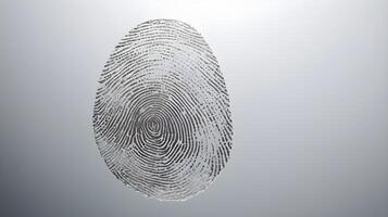 A high-definition view of a fingerprint smudge on smooth, reflective glass. photo