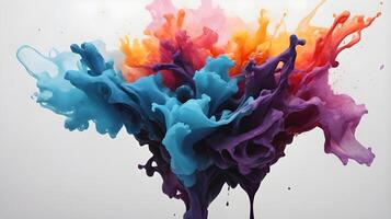 A mesmerizing view of ink spreading in intricate patterns on paper. photo