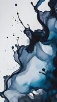 A captivating close-up of ink bleeding outward on textured paper. photo