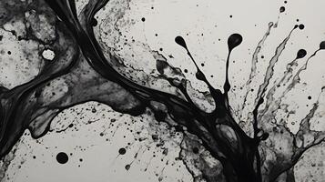 A close-up image of ink slowly soaking into textured paper fibers. photo