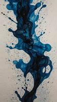A macro capture highlighting ink softly spreading across paper fibers. photo