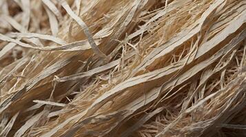 A high-resolution macro highlighting frayed paper strands. photo