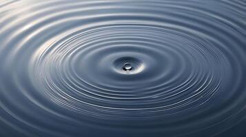 A detailed view of gentle ripples on water, creating circular light patterns. photo