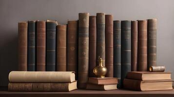 A library of historical American records and classic literature, offering space for Presidents Day content. photo