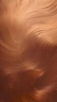 A close-up of brushed copper displaying a warm reddish-gold sheen. photo